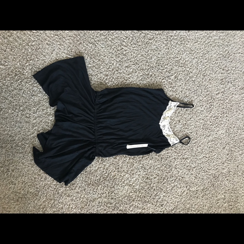 NWT Black cotton tank top